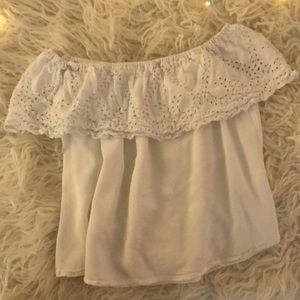 boho off shoulder flowy top